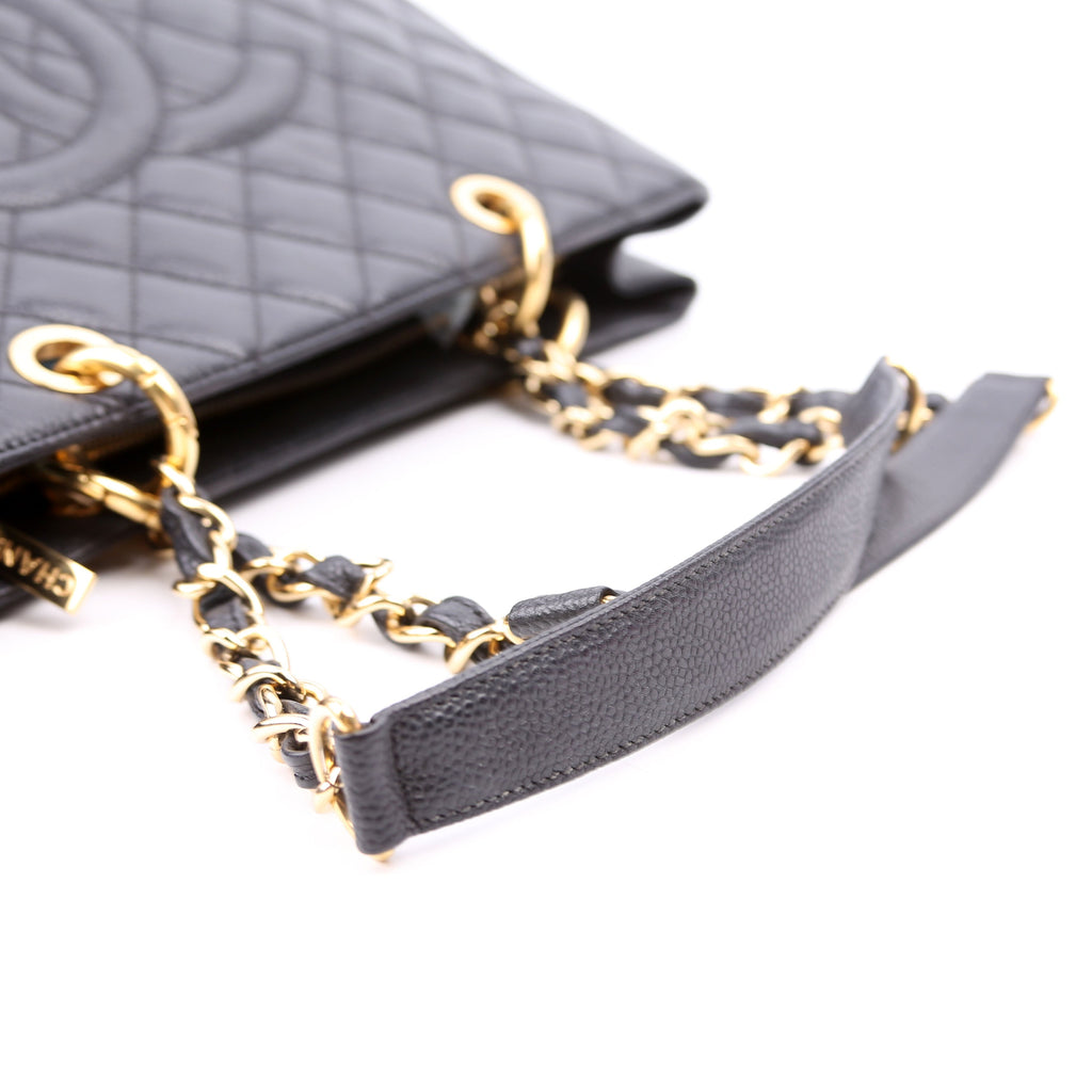 Grand Shopping Tote Caviar Black