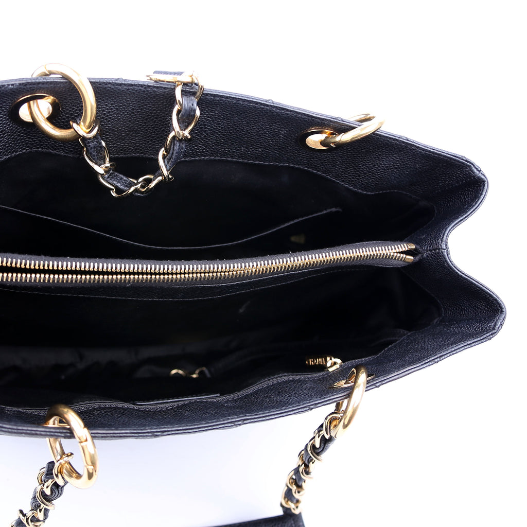 Grand Shopping Tote Caviar Black