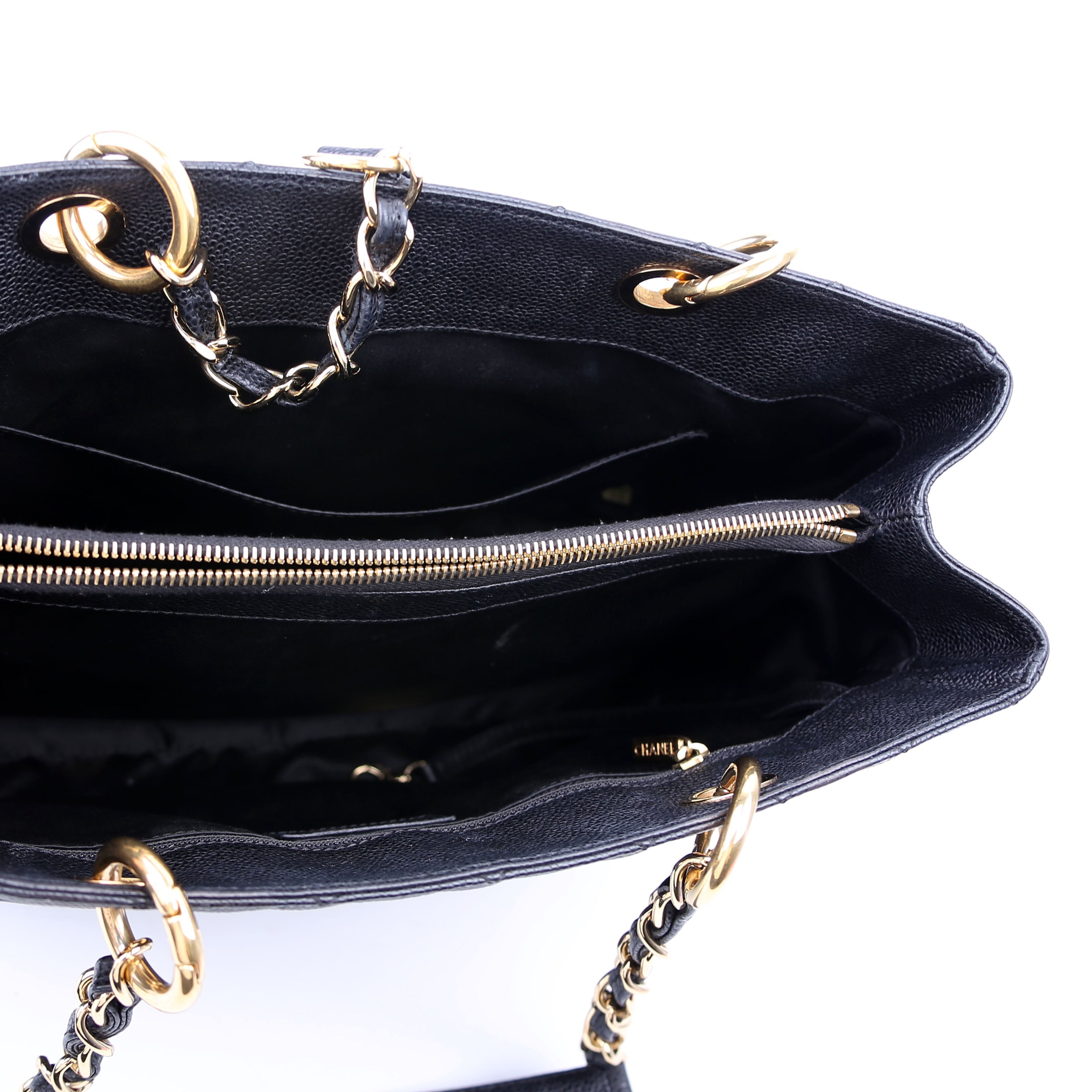 Grand Shopping Tote Caviar Black