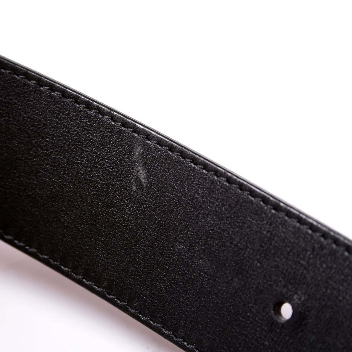 499637 Leather Queen Margaret Bee Belt Size 105/42 Black