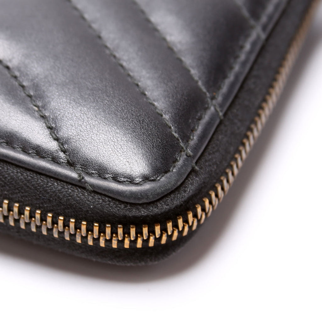 474814 GG Marmont Zip Around Organizer Wallet Black