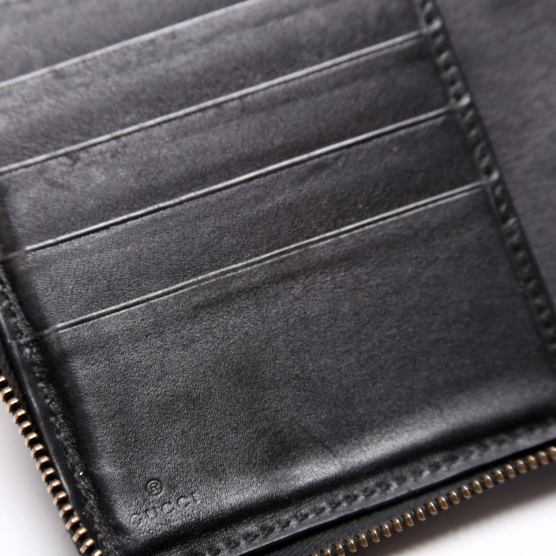 474814 GG Marmont Zip Around Organizer Wallet Black