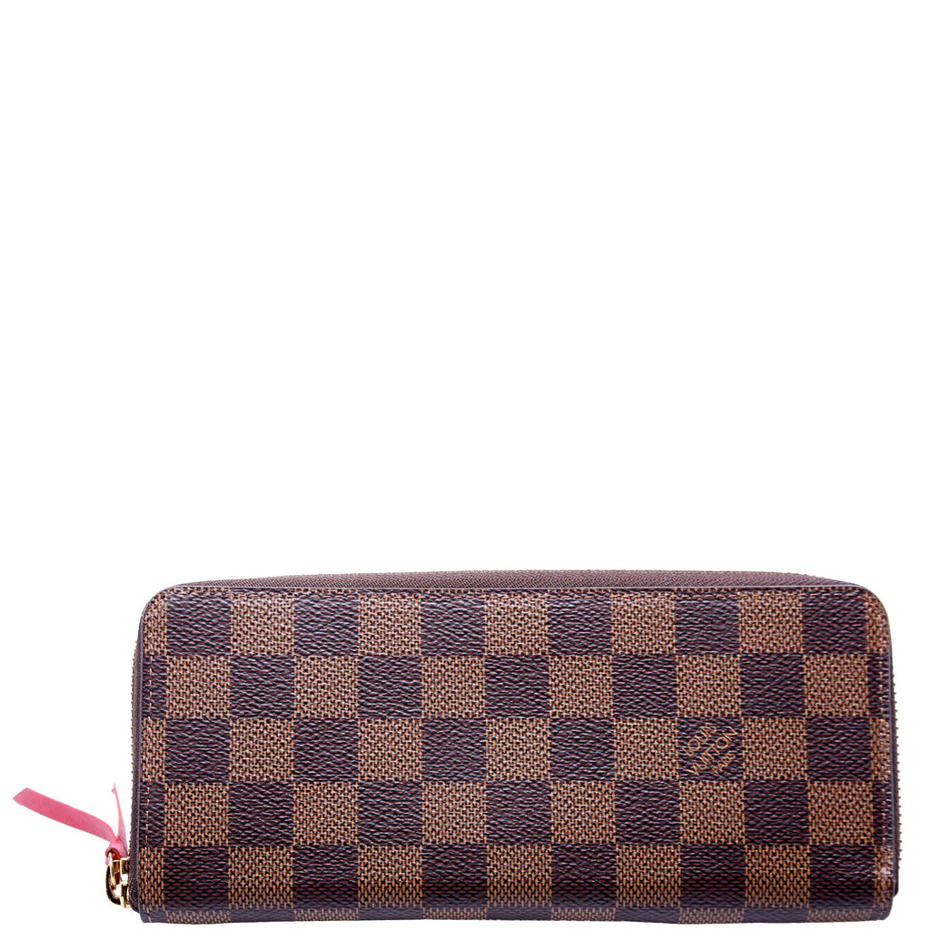 Clemence Wallet Damier Ebene Red
