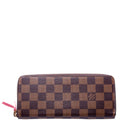 Clemence Wallet Damier Ebene Red