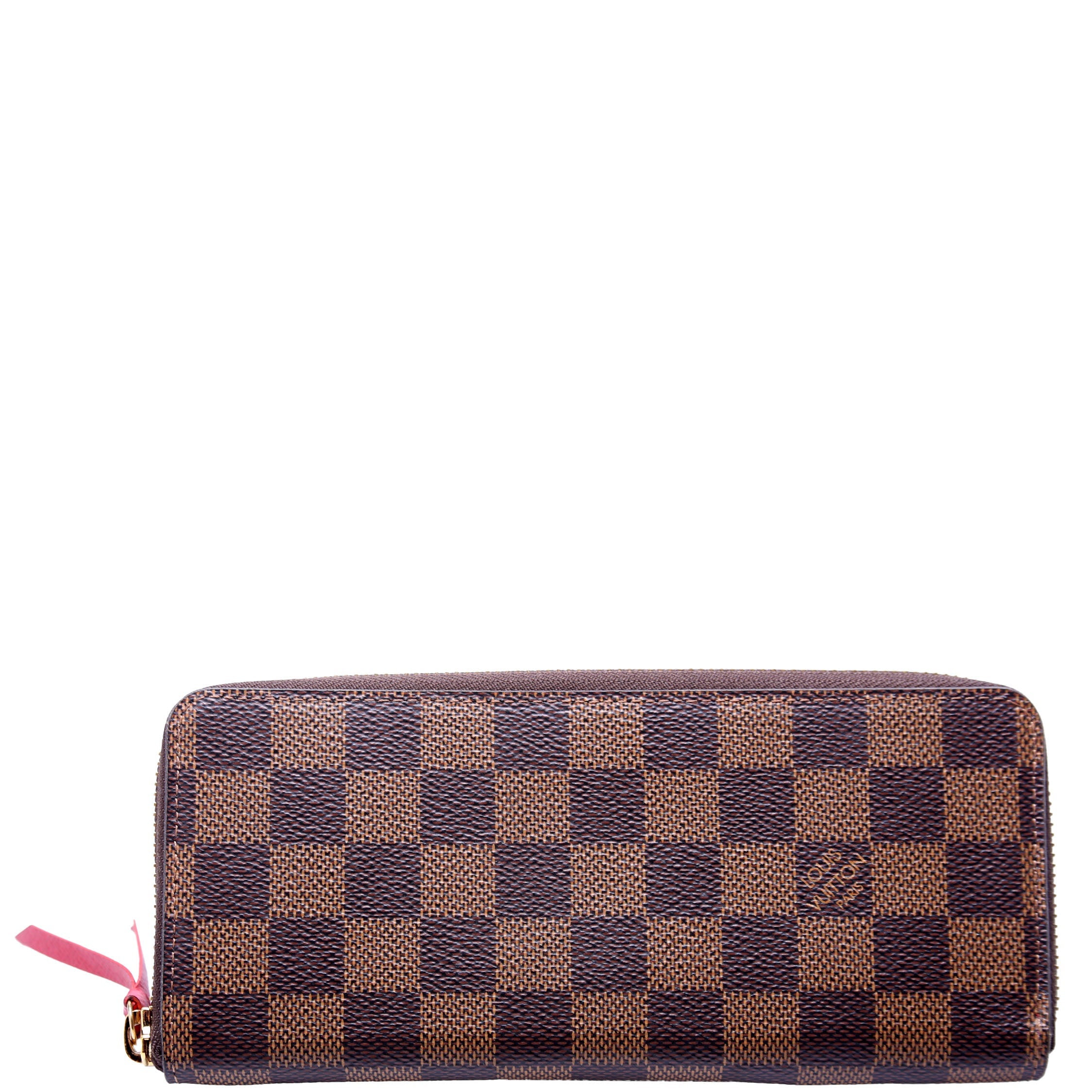 Clemence Wallet Damier Ebene Red