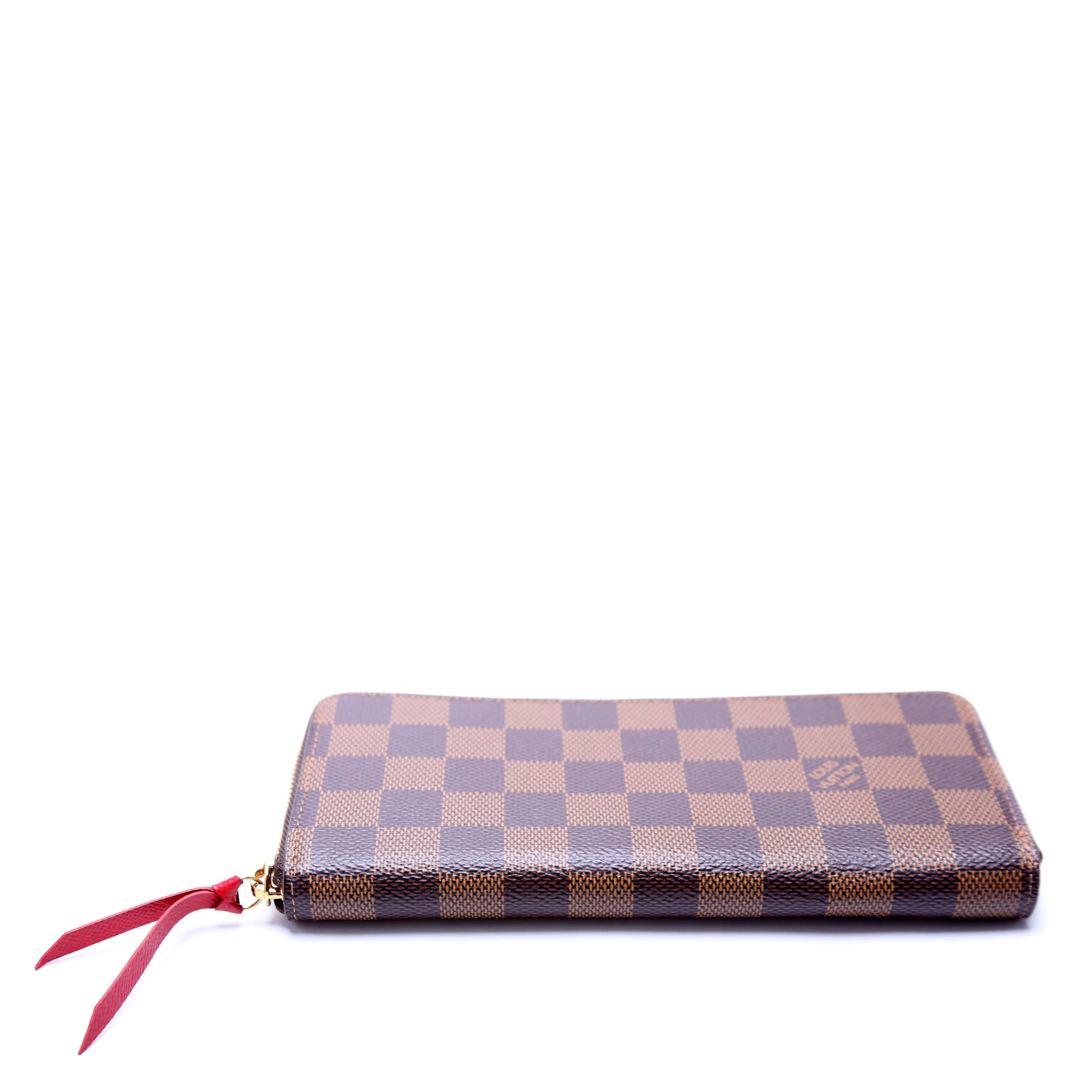 Clemence Wallet Damier Ebene Red