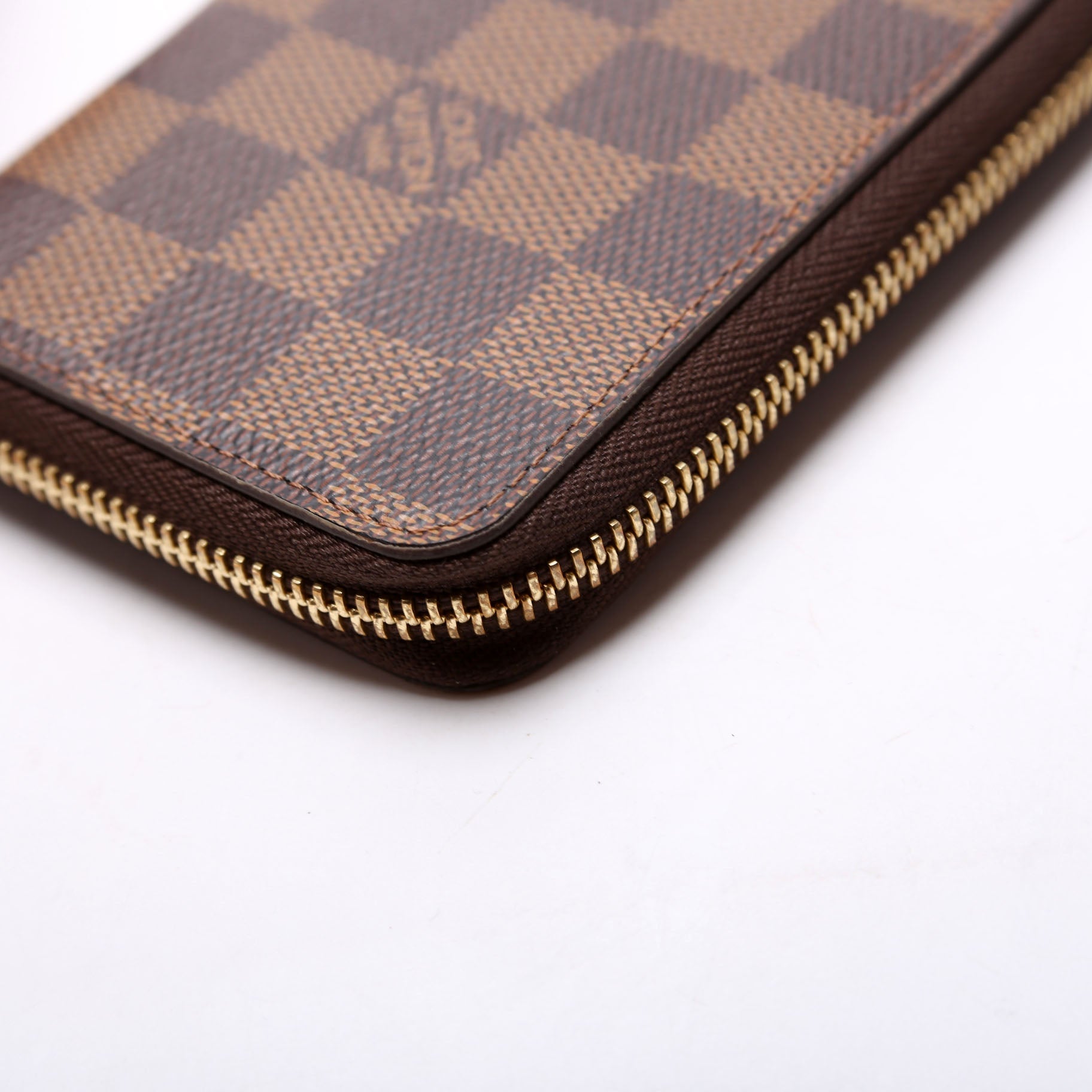 Clemence Wallet Damier Ebene Red
