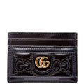 723790 GG Matelasse Card Holder Black