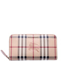 Ziggy Haymarket Check Zip Around Wallet Beige
