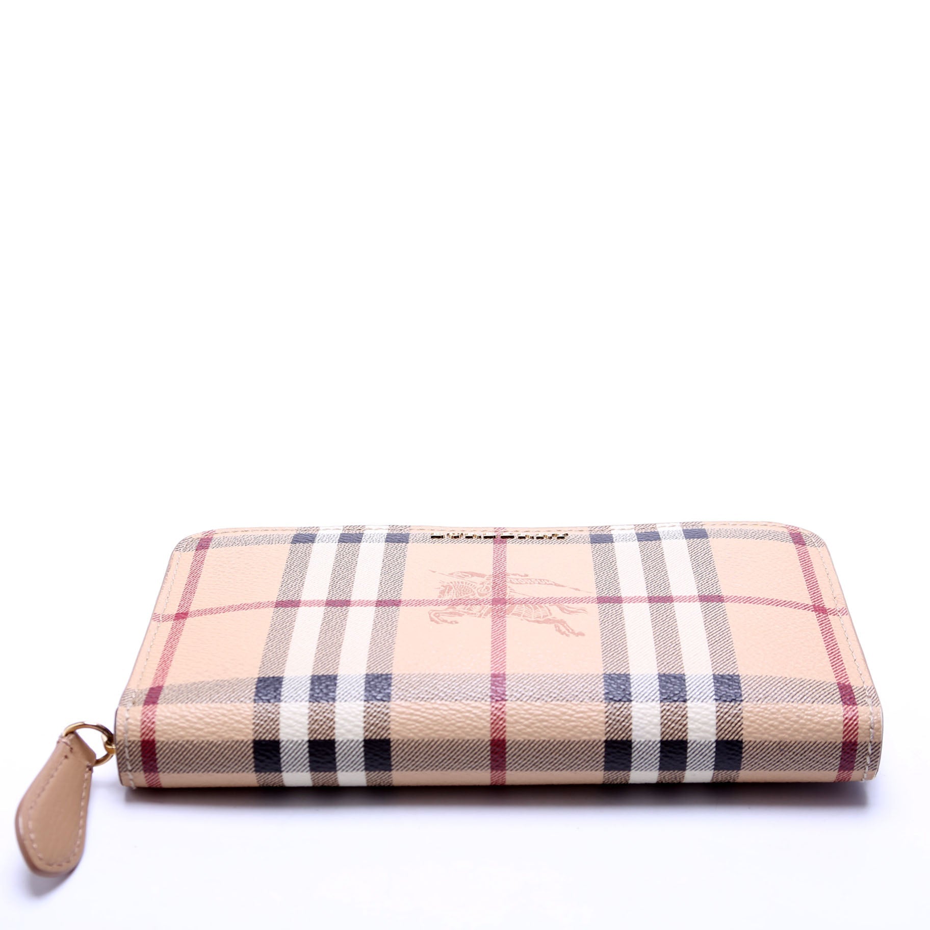 Ziggy Haymarket Check Zip Around Wallet Beige