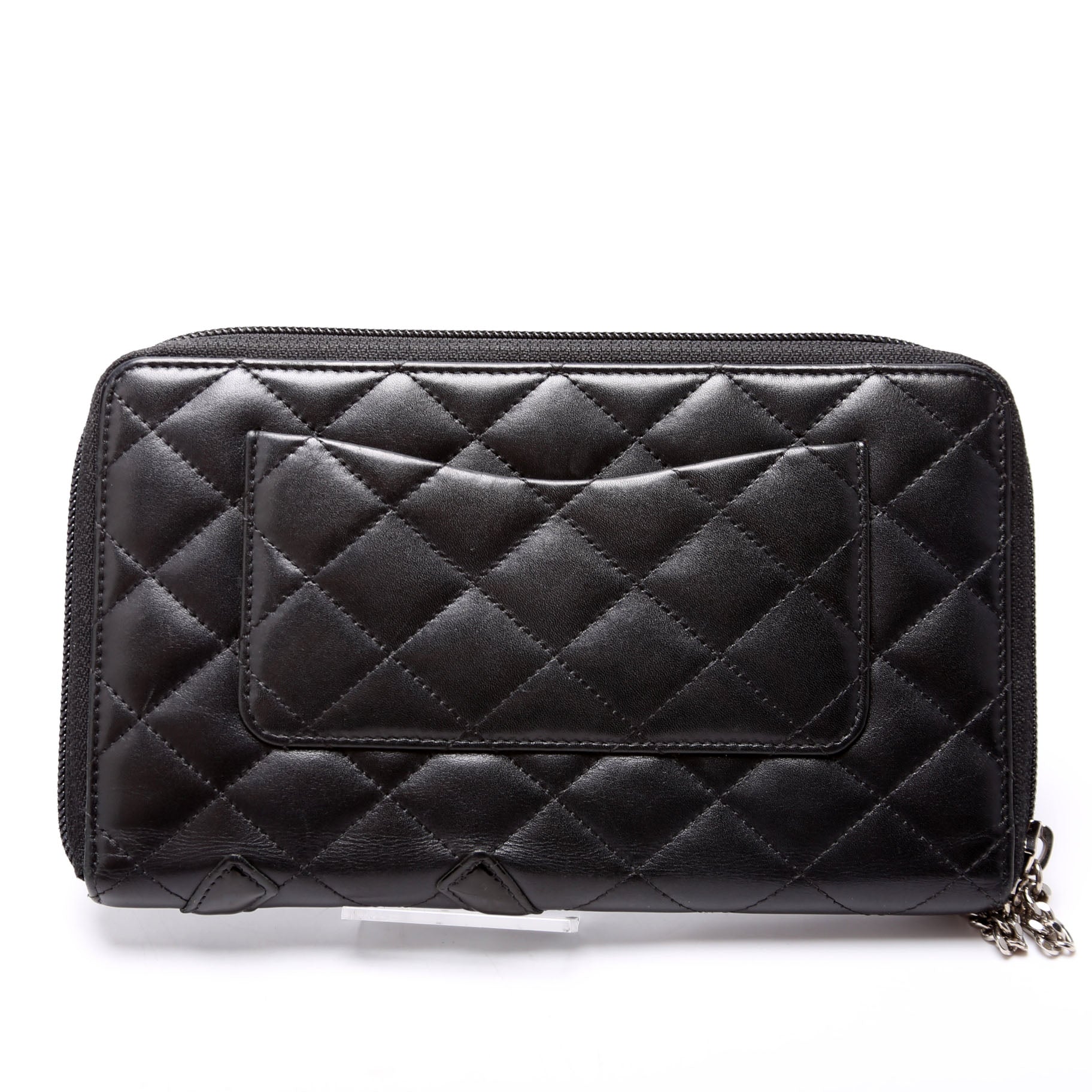 Cambon Ligne Zip Around Organizer Wallet Black