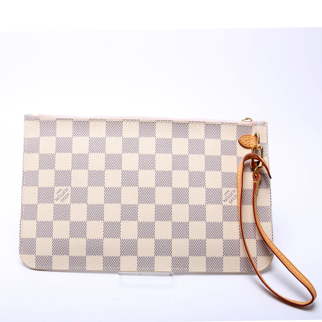 Pochette Only Damier Azur Neverfull Pink