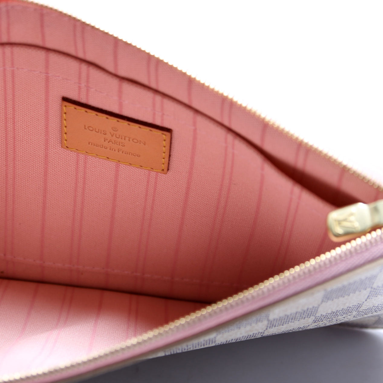 Pochette Only Damier Azur Neverfull Pink