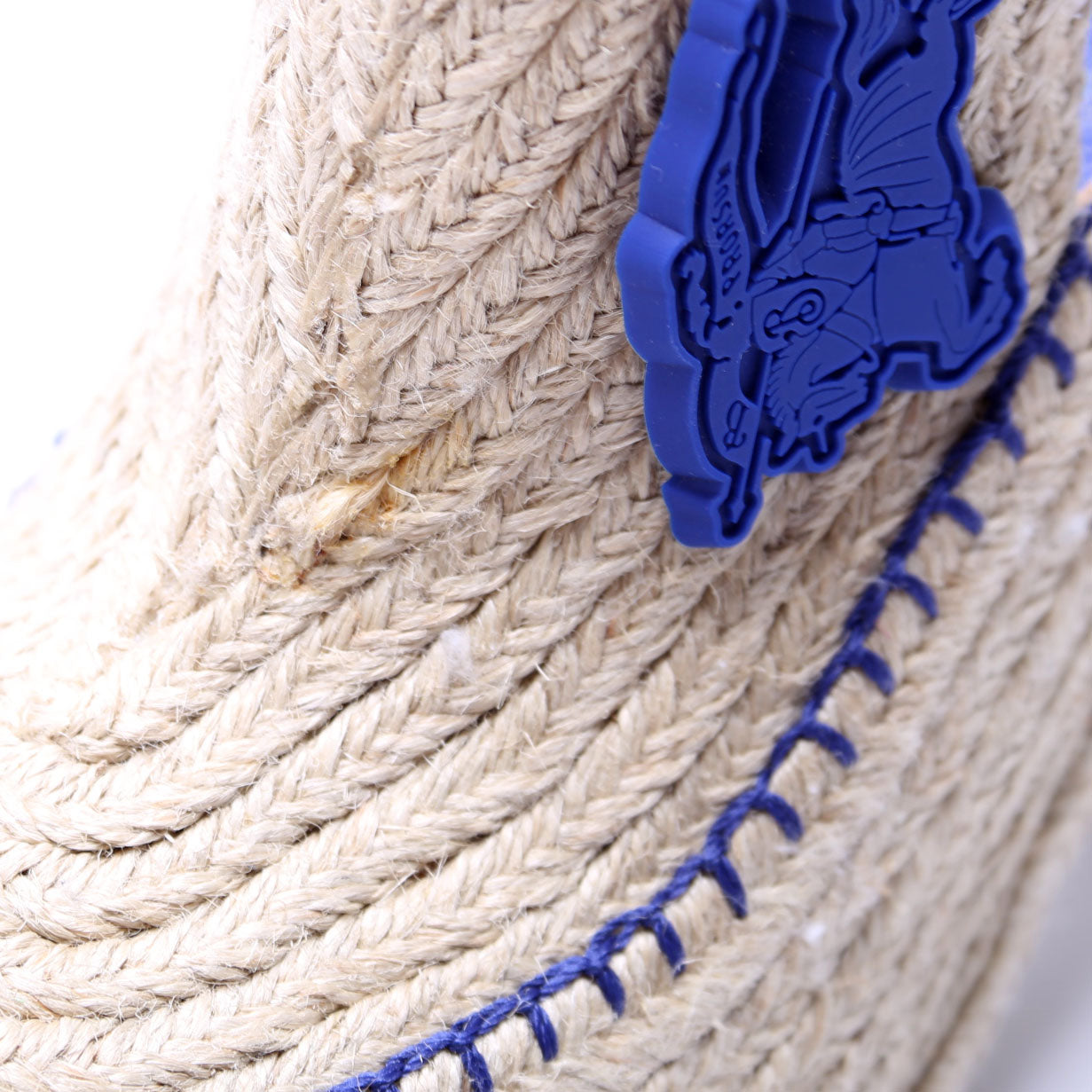 Highland Cord Mules Size 38 Beige/Blue