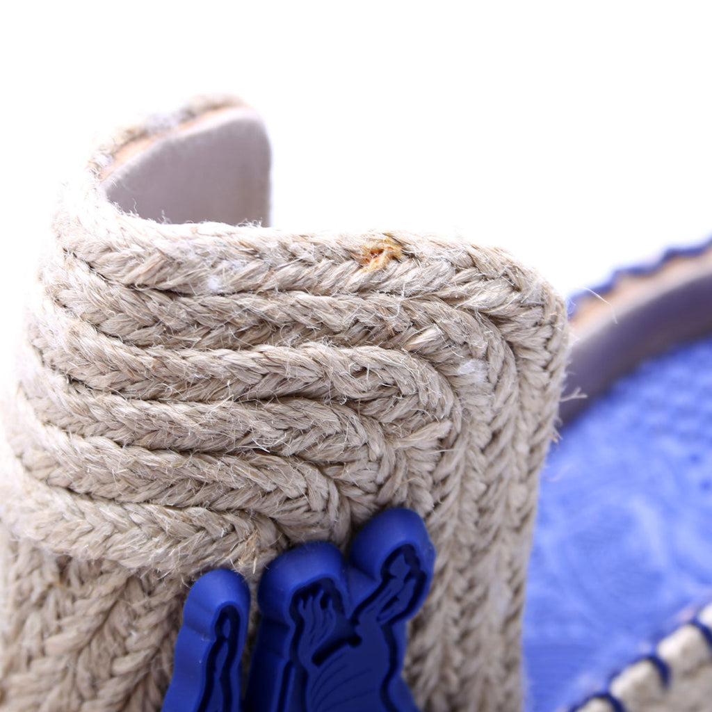 Highland Cord Mules Size 38 Beige/Blue