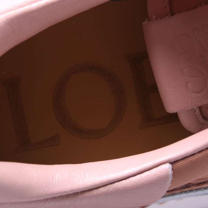 Flow Runner Mesh/Suede Sneakers Size 38 Pink/White