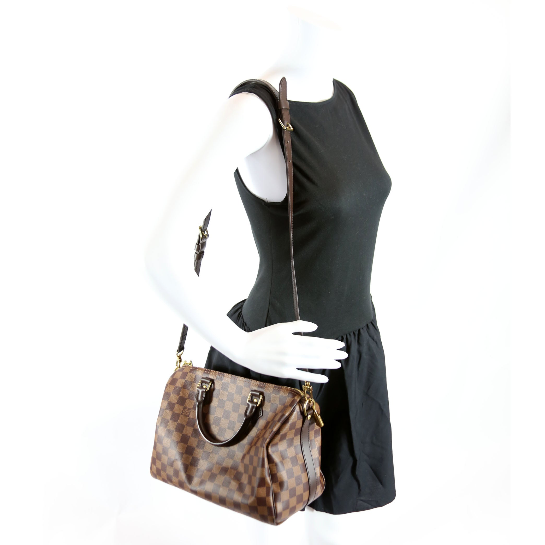 Speedy 30 Bandouliere Damier Ebene