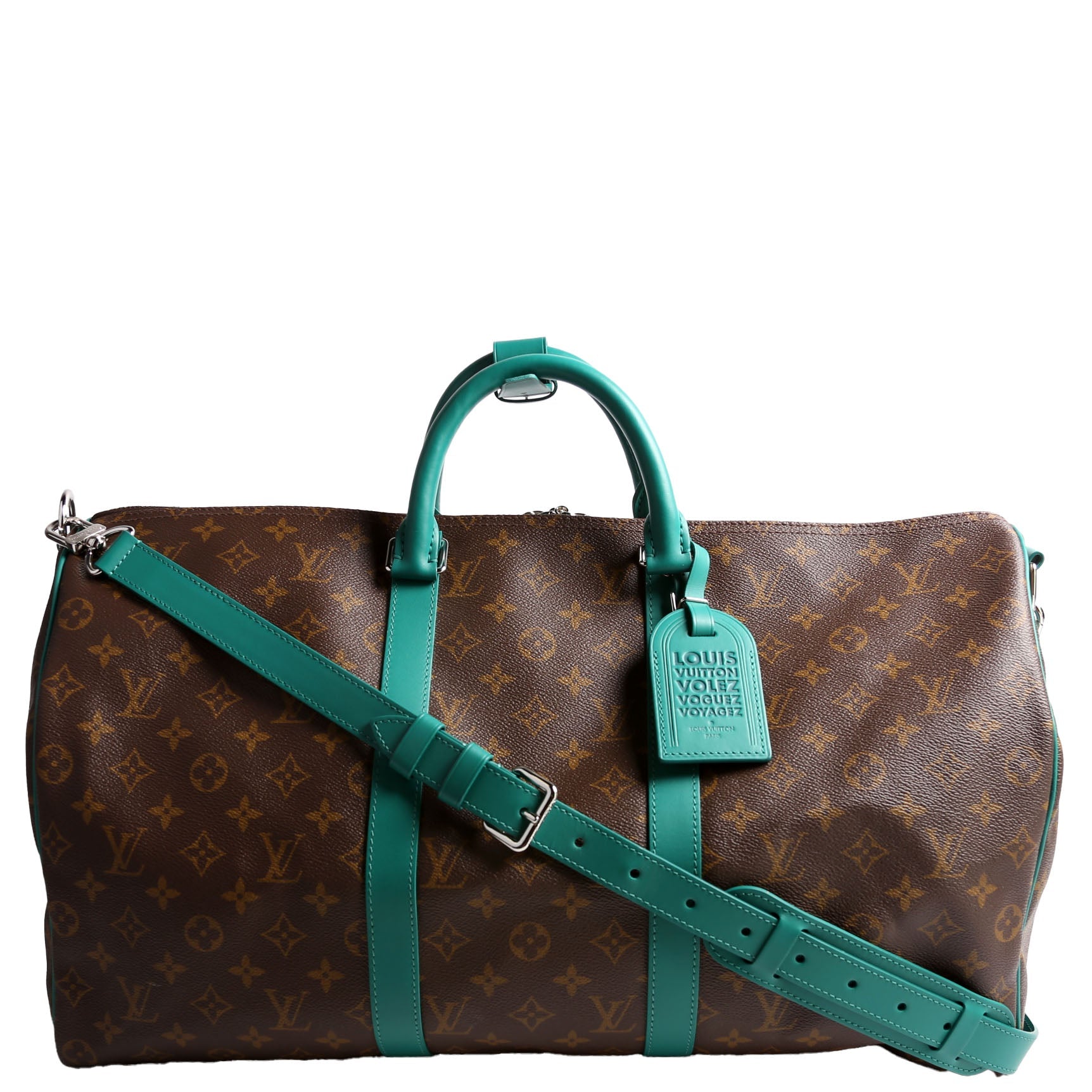 Keepall 50 Monogram Bandouliere G73 Teal