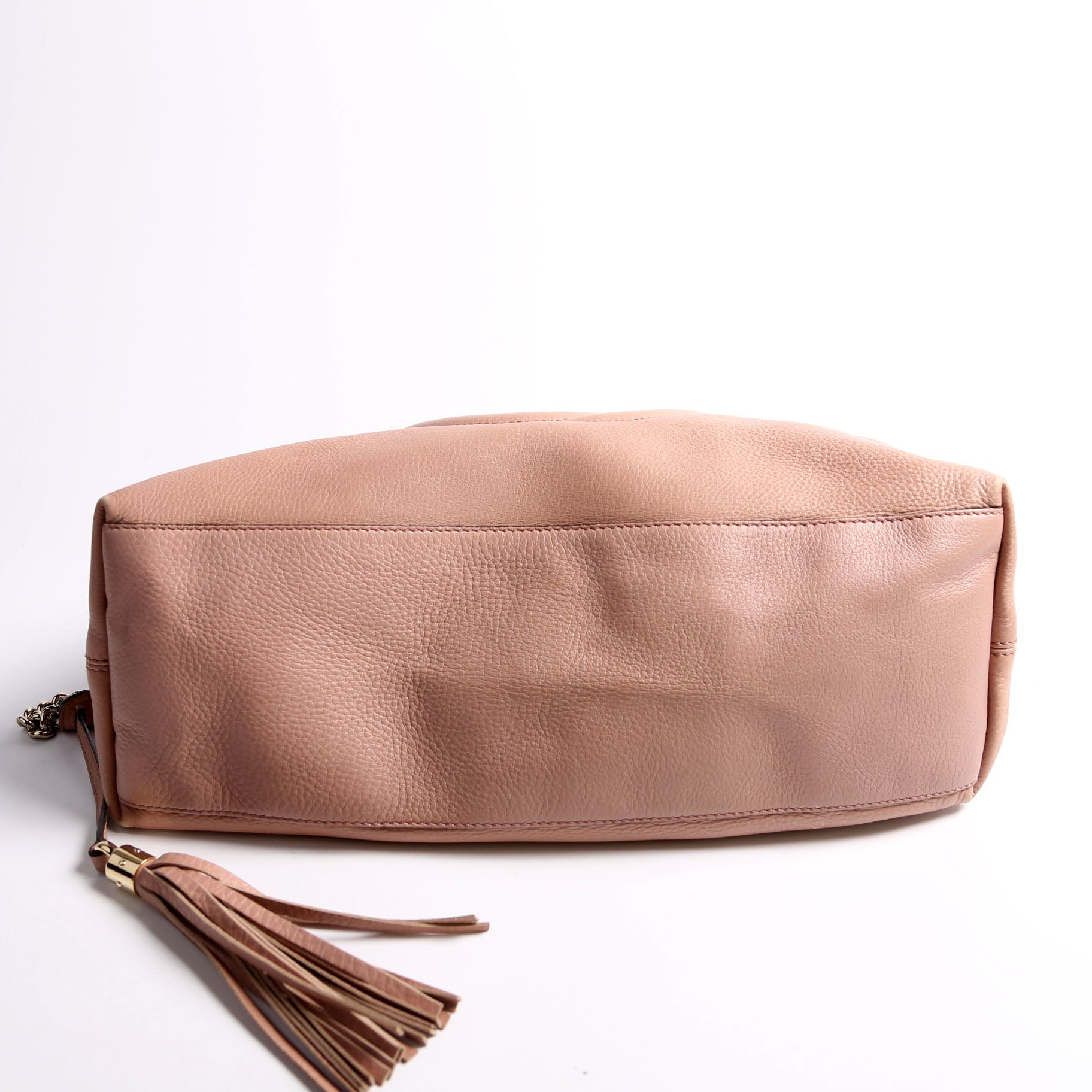 308982 Soho Leather Shoulder Medium Tan