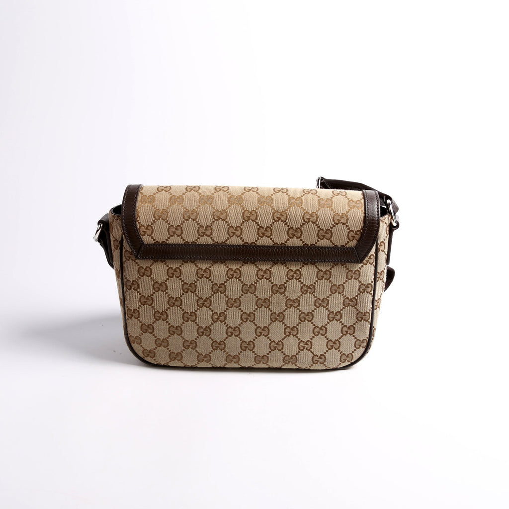 449172 GG Canvas Messenger Brown