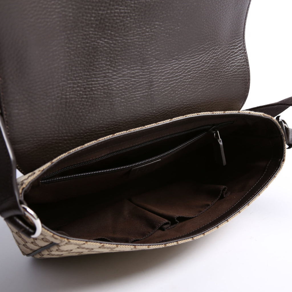 449172 GG Canvas Messenger Brown