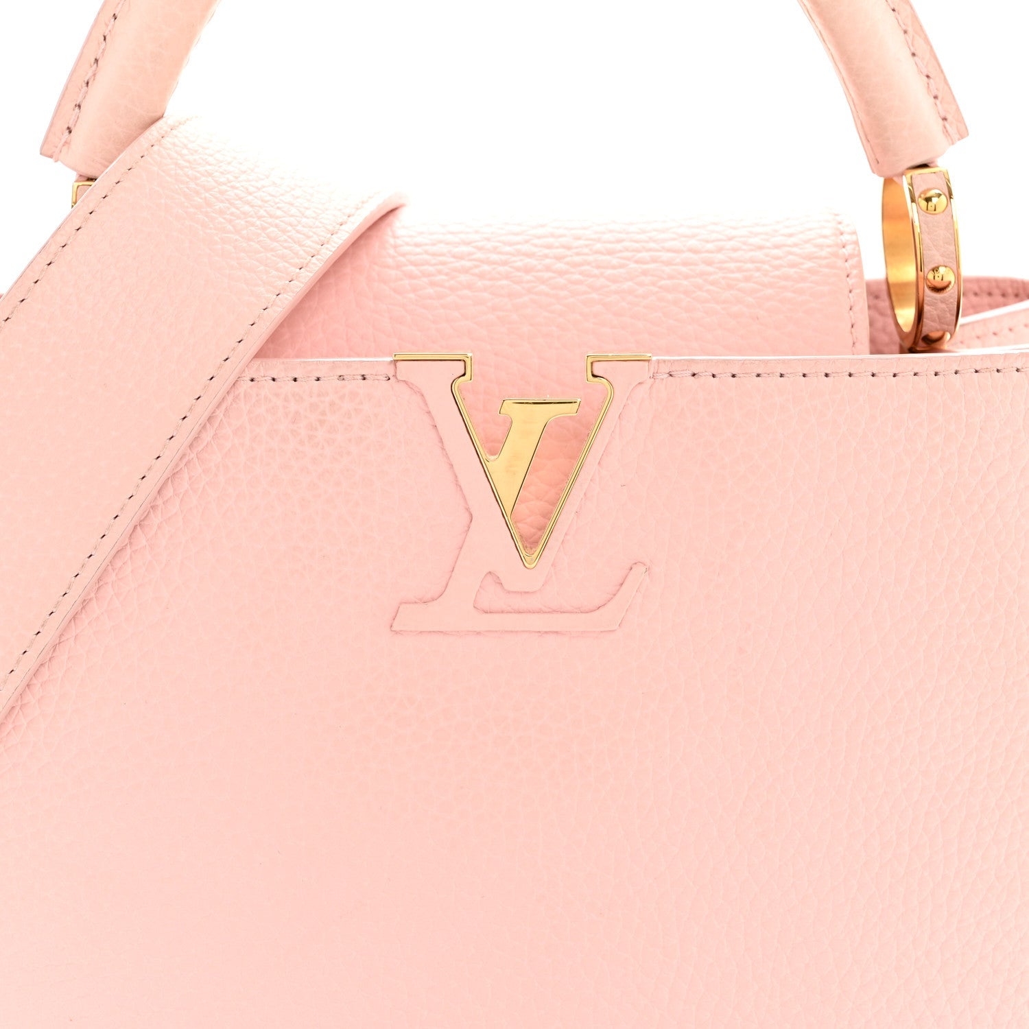 Louis Vuitton Taurillon Capucines BB Rose Jasmin