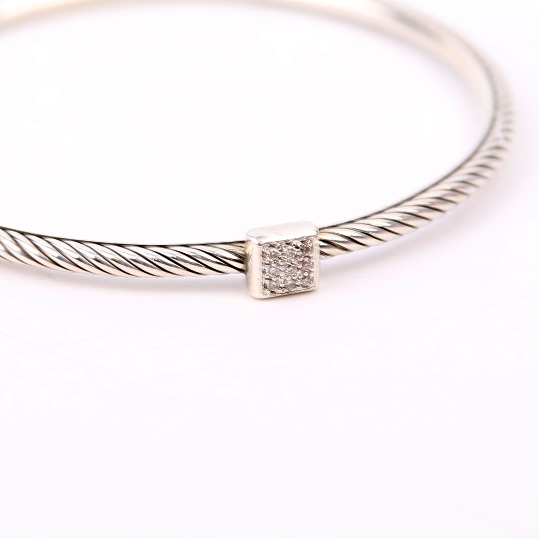 Confetti Bangle 925/Pave Bracelet Silver