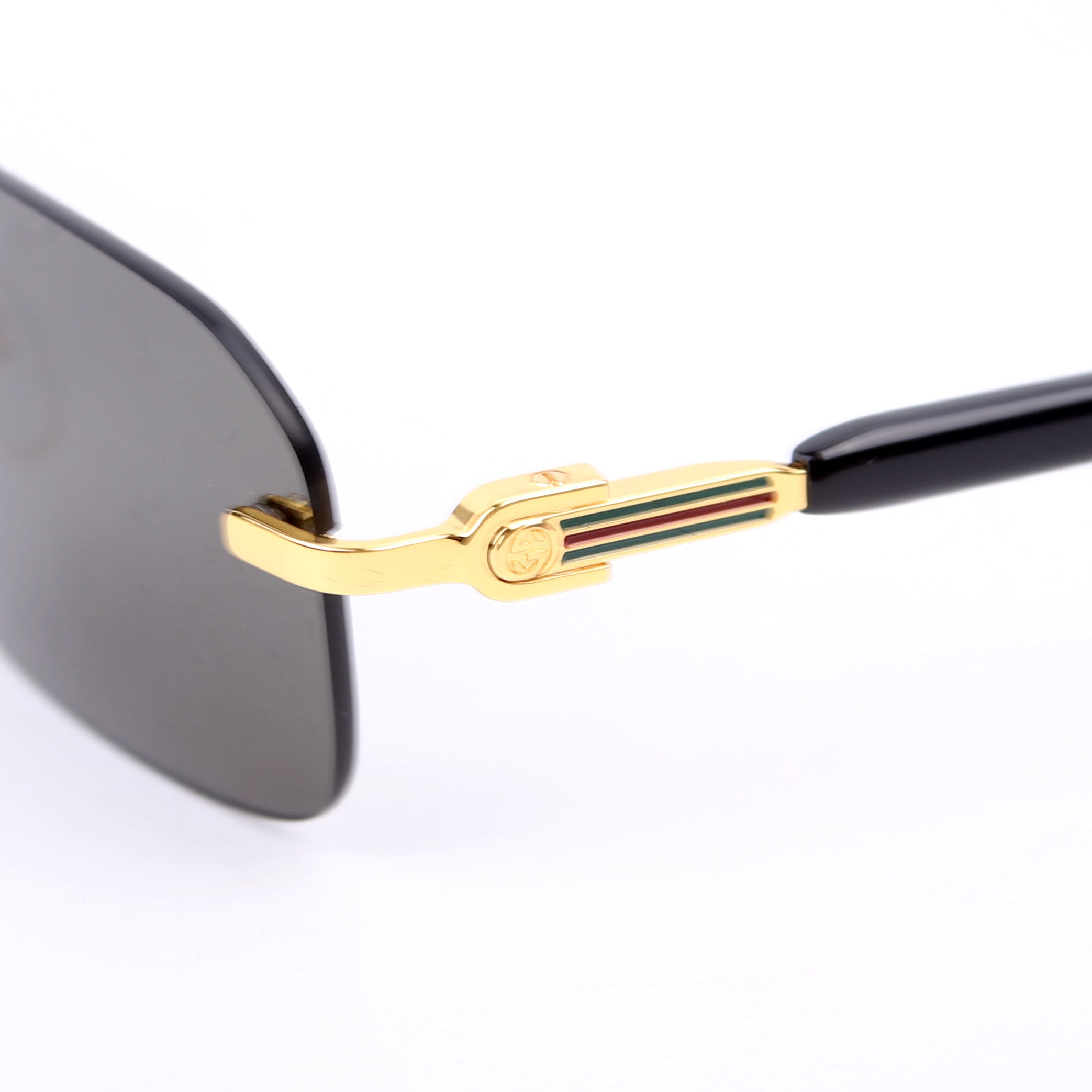 GG1221S Rectangle Frame Sunglasses Black