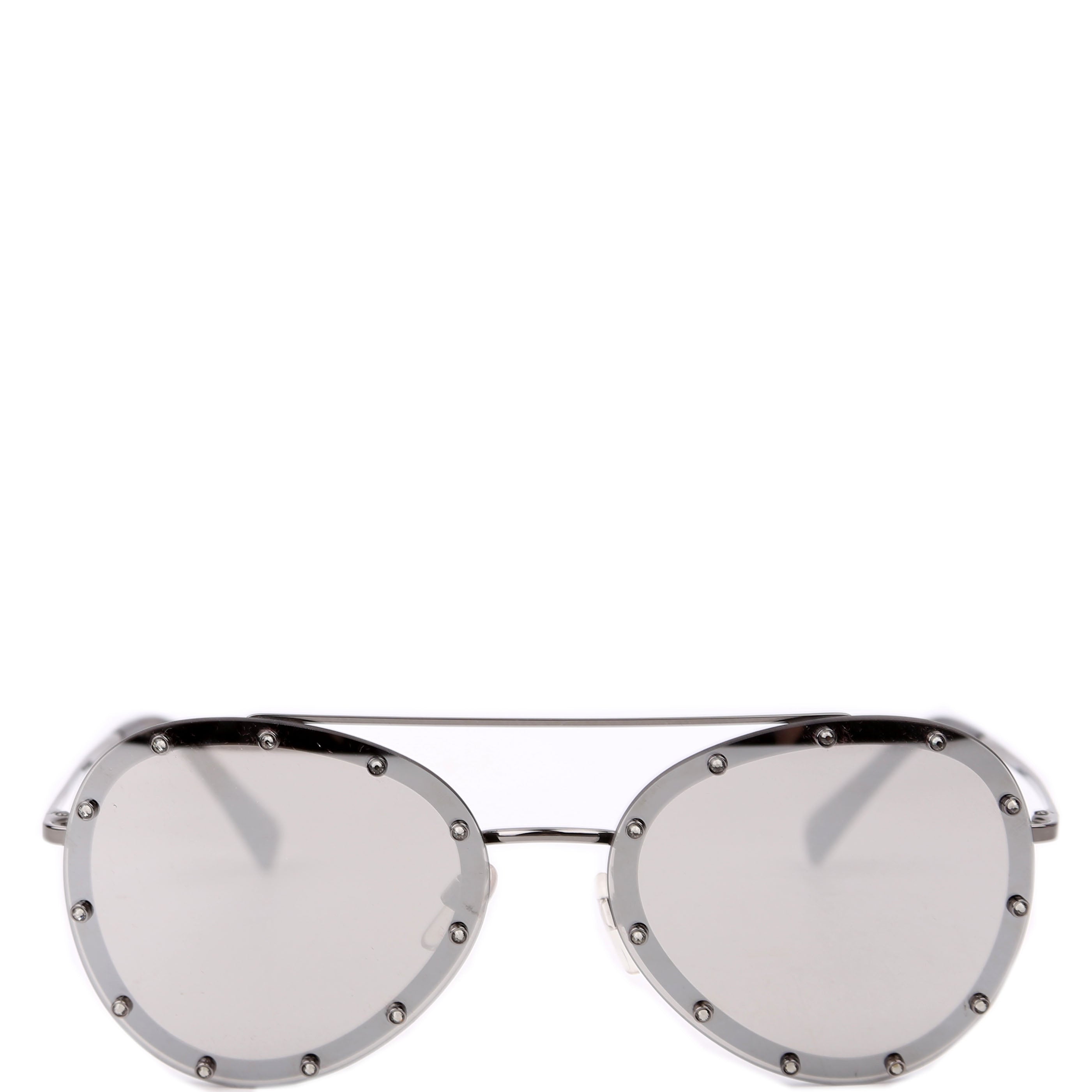 VA2013 Studded Aviator Sunglasses Black