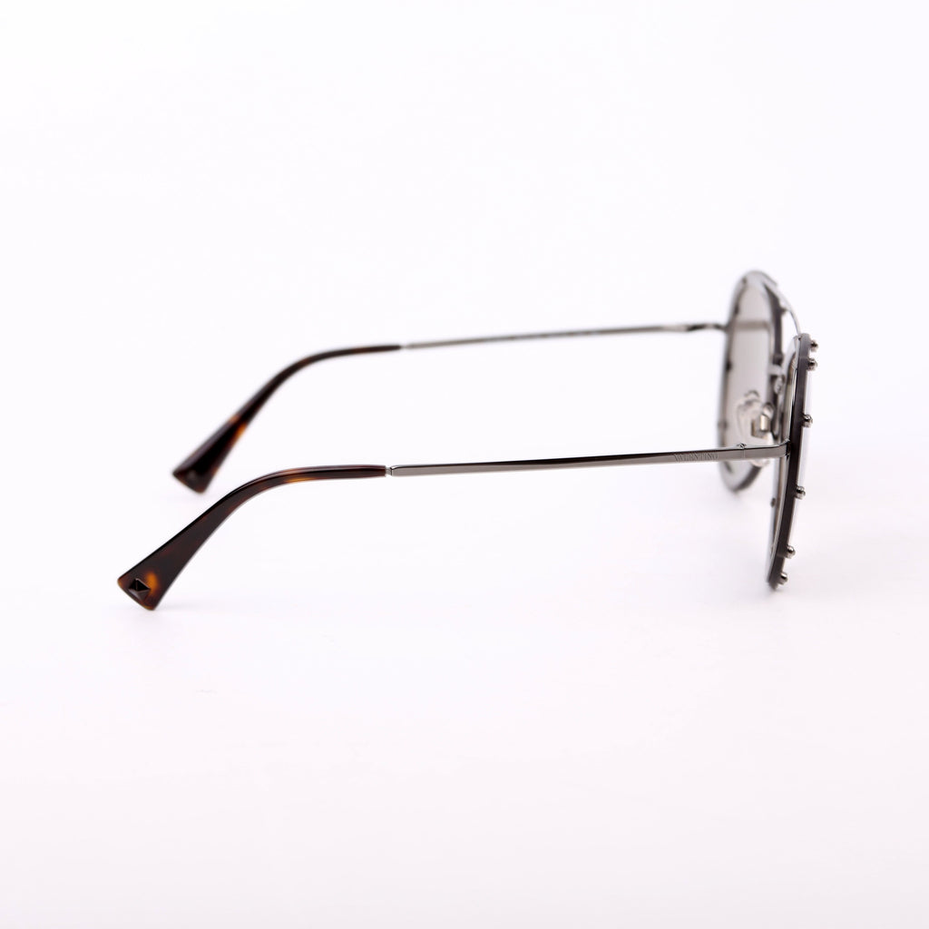 VA2013 Studded Aviator Sunglasses Black