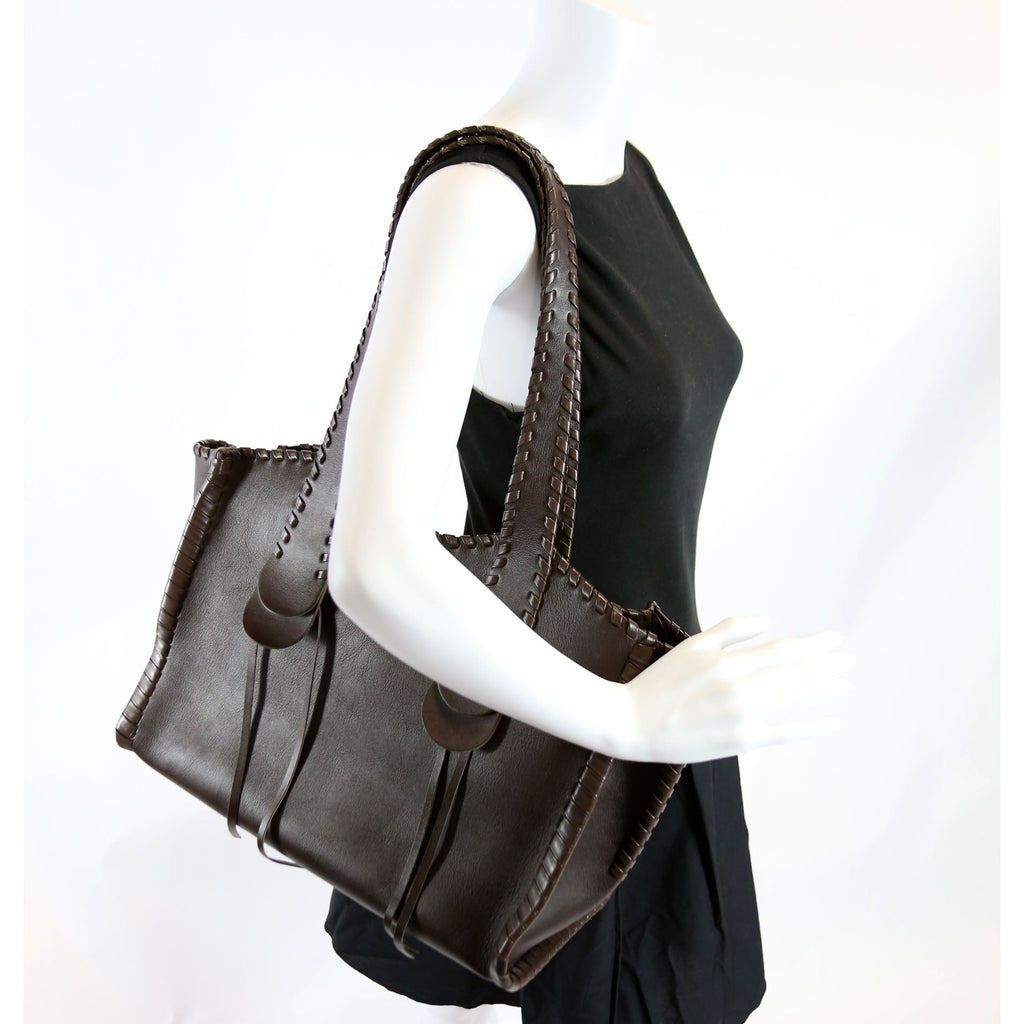 Mony Large Tote Bag Brown