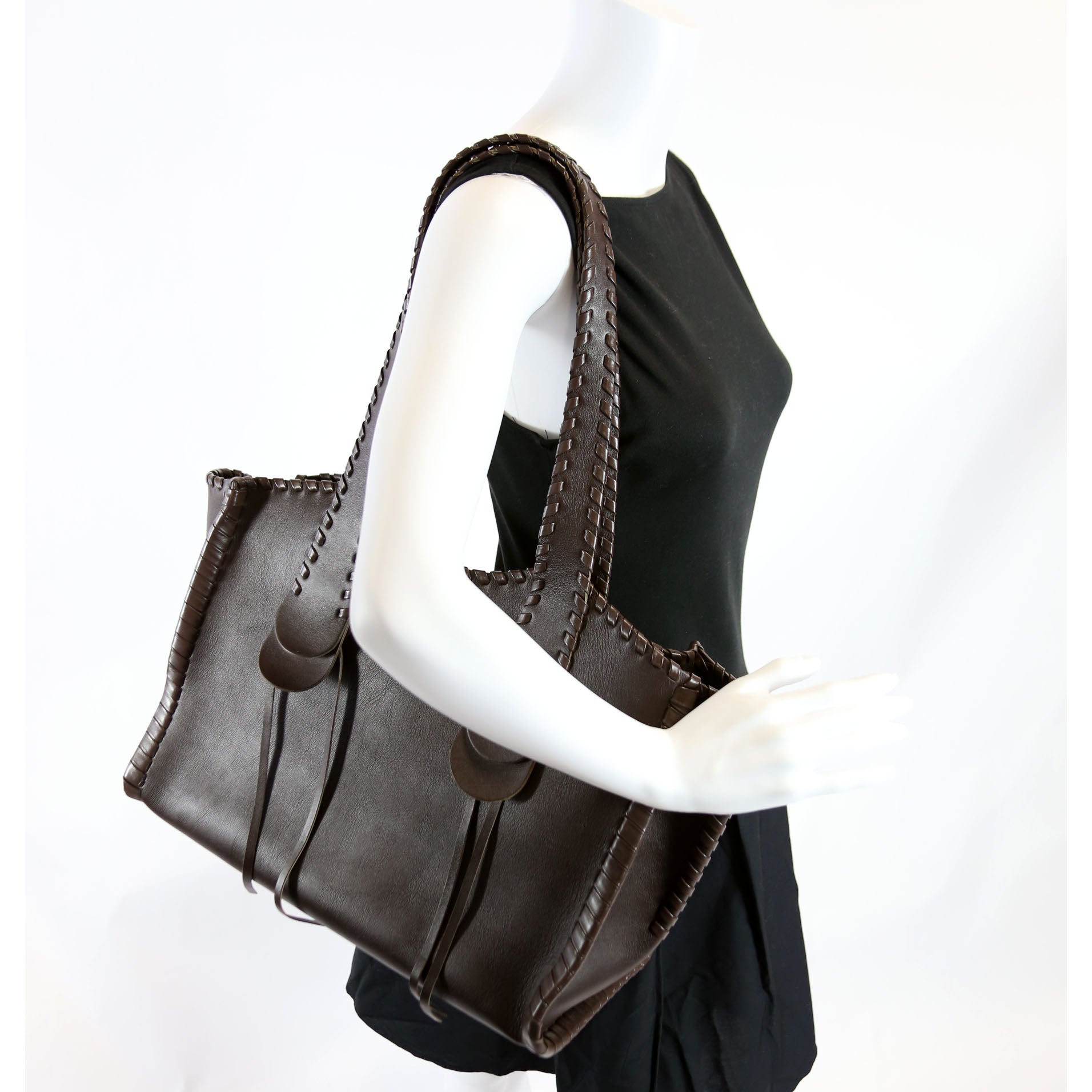 Mony Large Tote Bag Brown