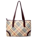 Haymarket Check Tote Vintage Brown/Beige