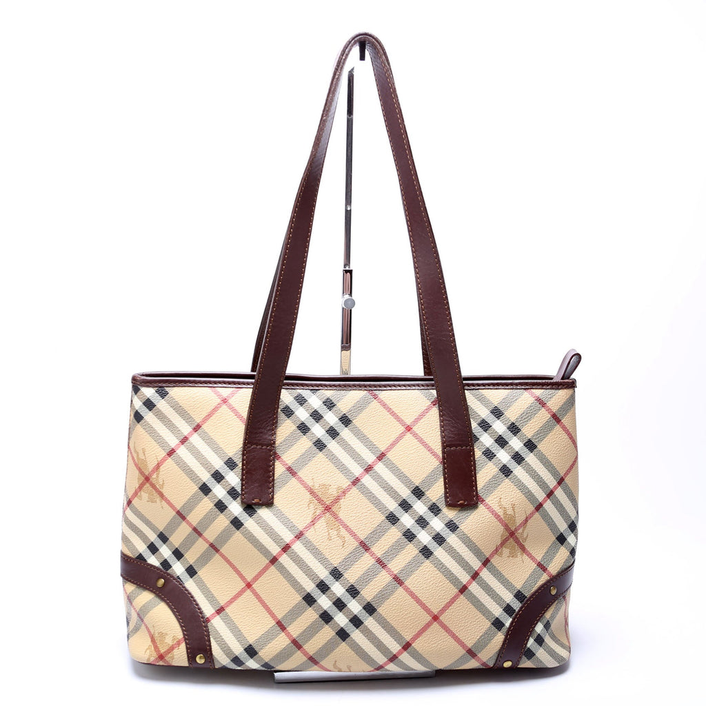 Haymarket Check Tote Vintage Brown/Beige