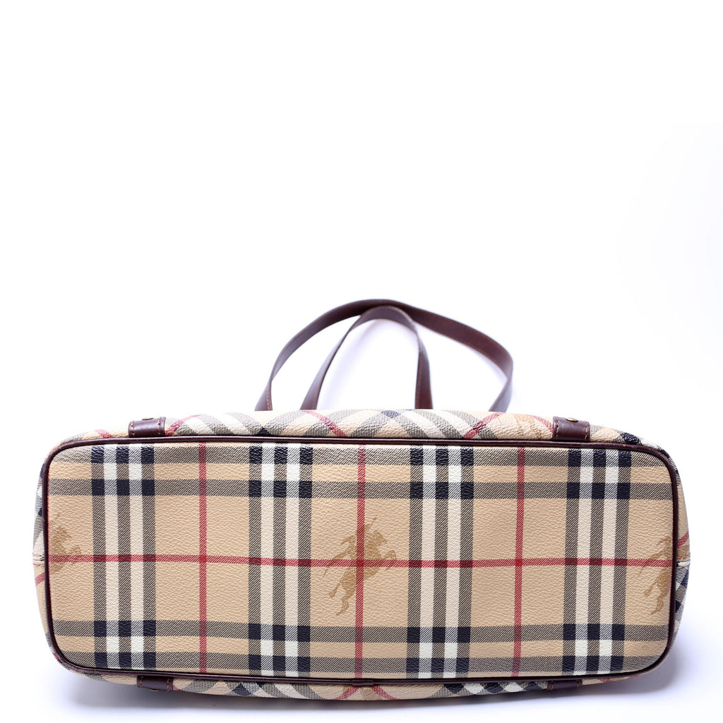 Haymarket Check Tote Vintage Brown/Beige