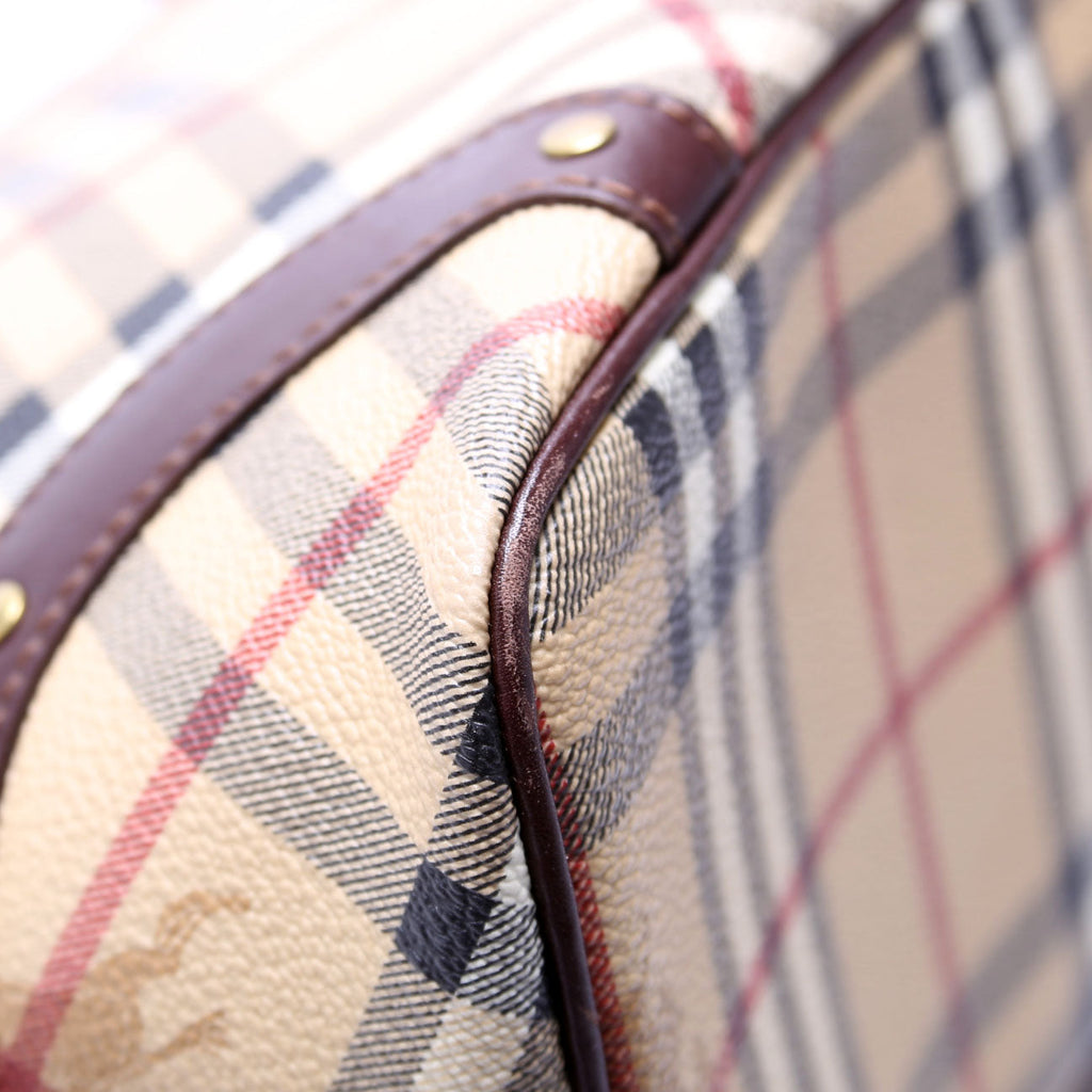 Haymarket Check Tote Vintage Brown/Beige