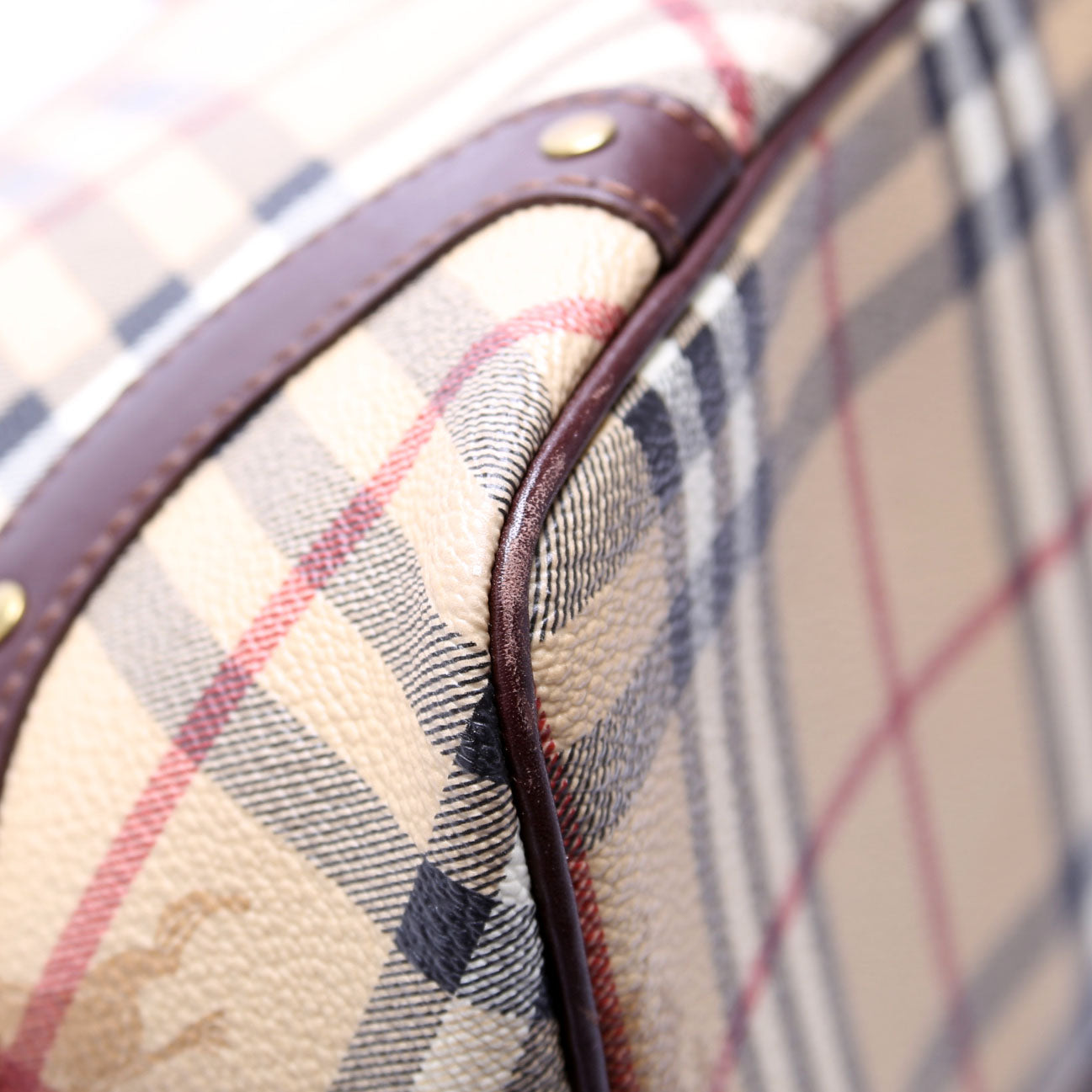 Haymarket Check Tote Vintage Brown/Beige