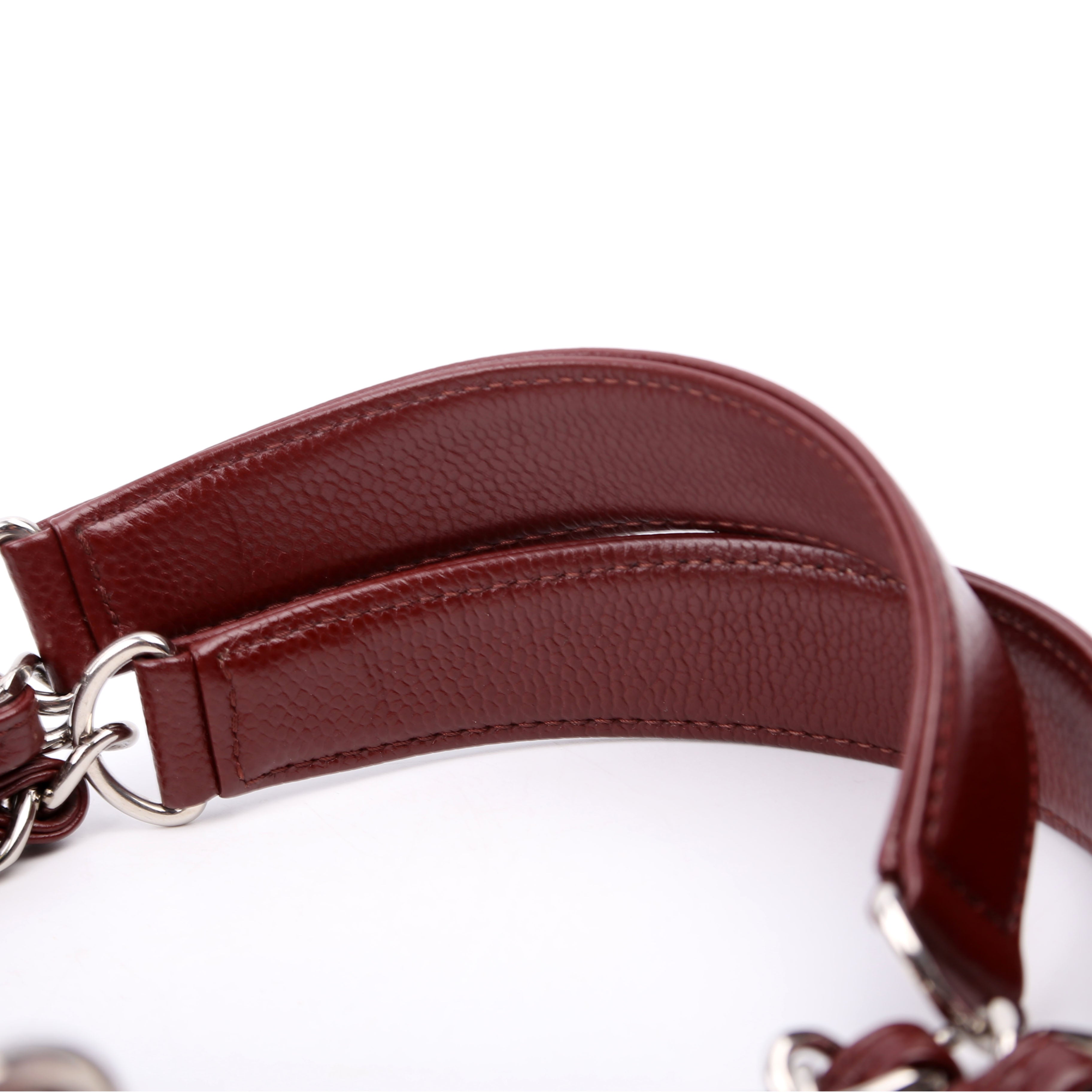 Grand Shopping Tote Caviar Burgundy