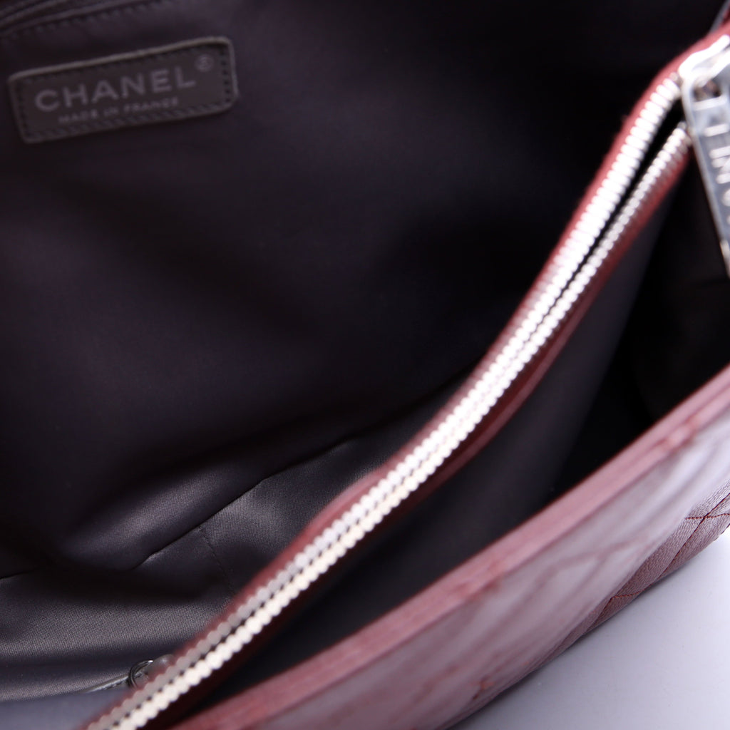 Grand Shopping Tote Caviar Burgundy
