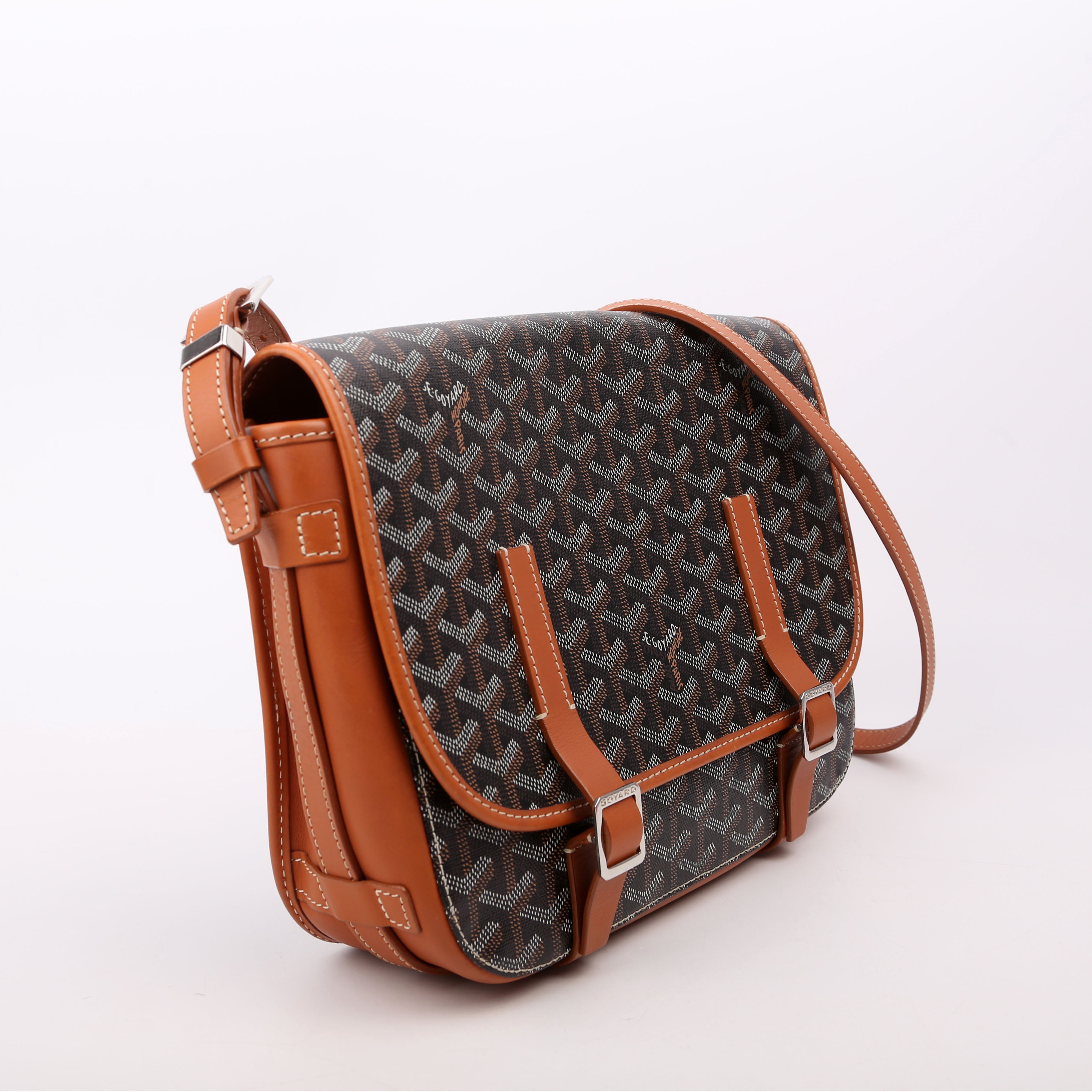 Belvedere MM Goyardine Canvas Black/Brown