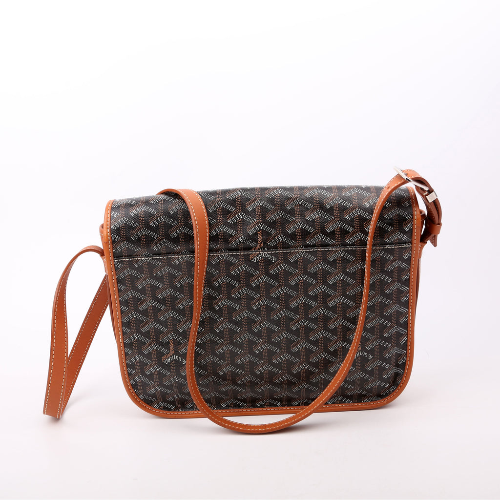 Belvedere MM Goyardine Canvas Black/Brown