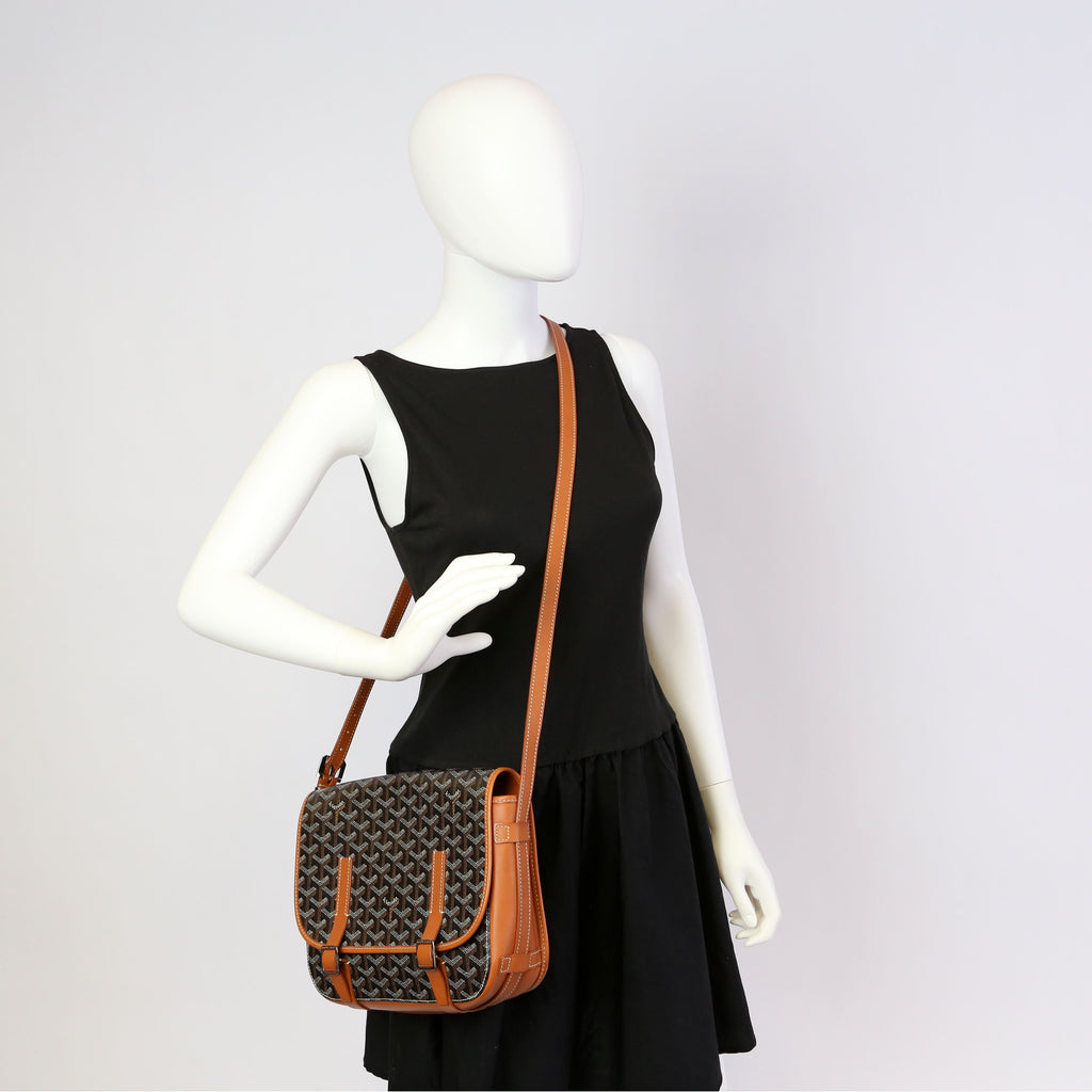 Belvedere MM Goyardine Canvas Black/Brown