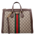 524537 Ophidia GG Medium Tote Brown