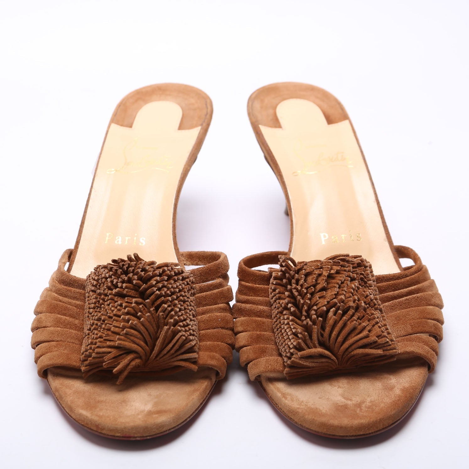 Blebrossa 55 Suede Mules Size 38.5 Brown