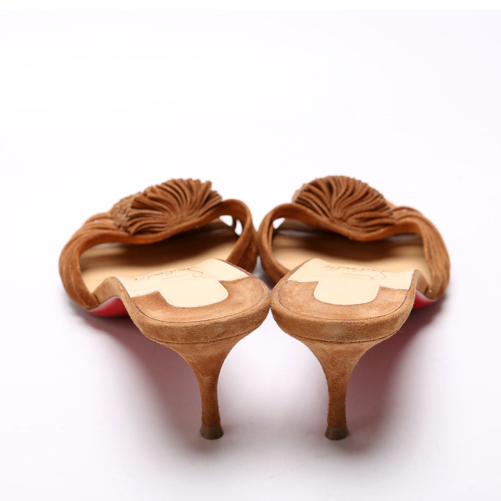 Blebrossa 55 Suede Mules Size 38.5 Brown
