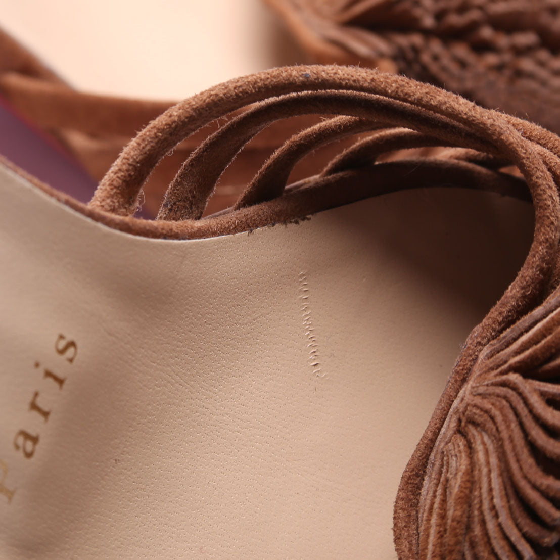 Blebrossa 55 Suede Mules Size 38.5 Brown