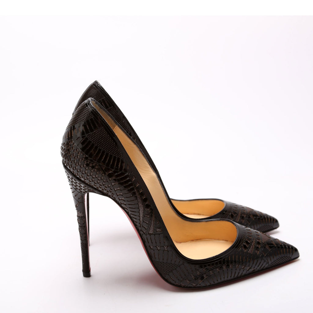 Kristali 120 Pumps Size 36.5 Black/Brown