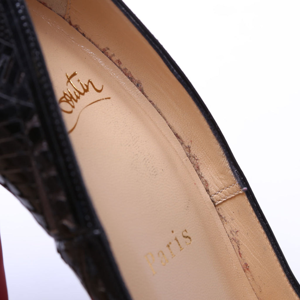 Kristali 120 Pumps Size 36.5 Black/Brown