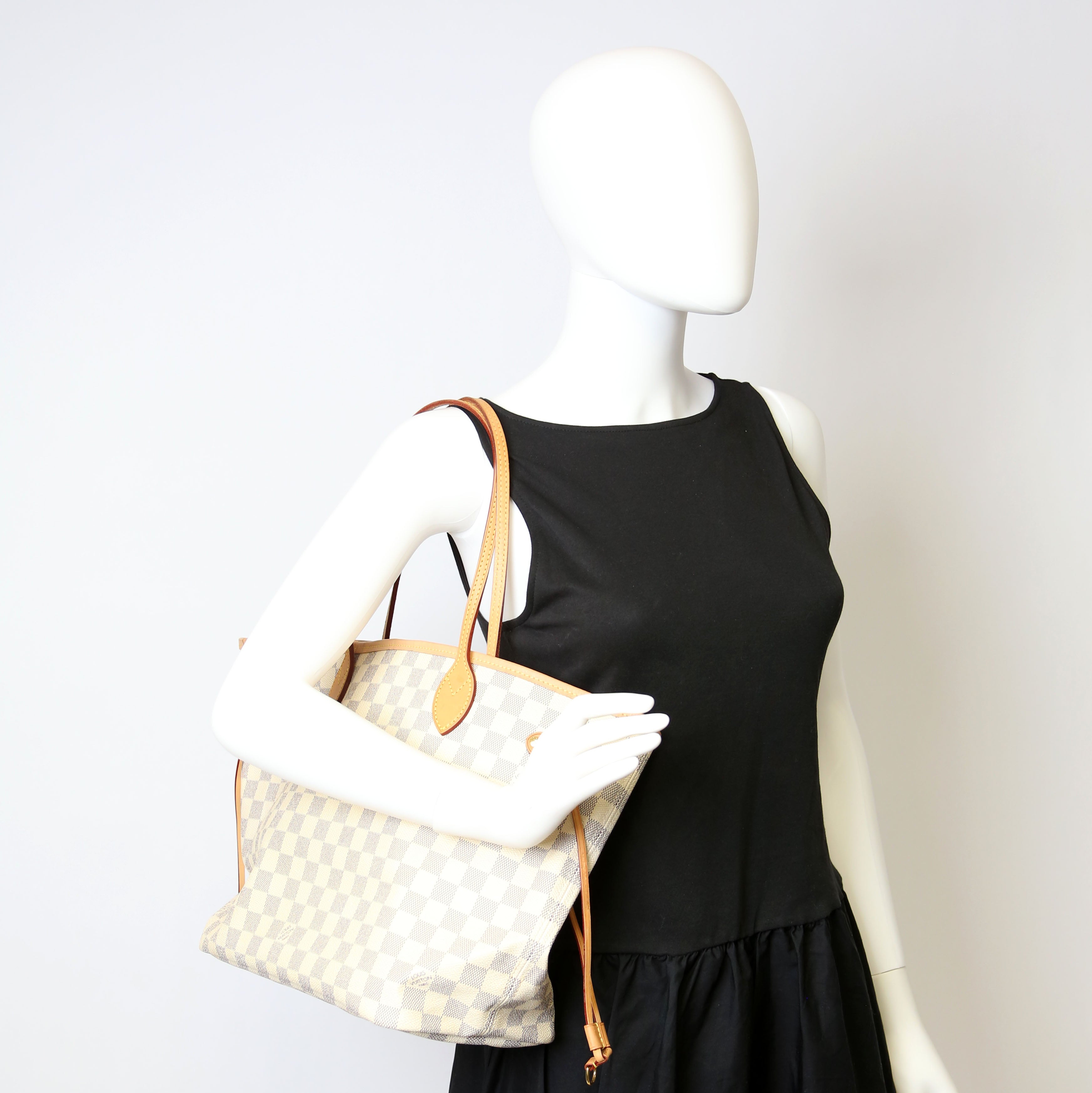 Neverfull with Wallet MM Damier Azur