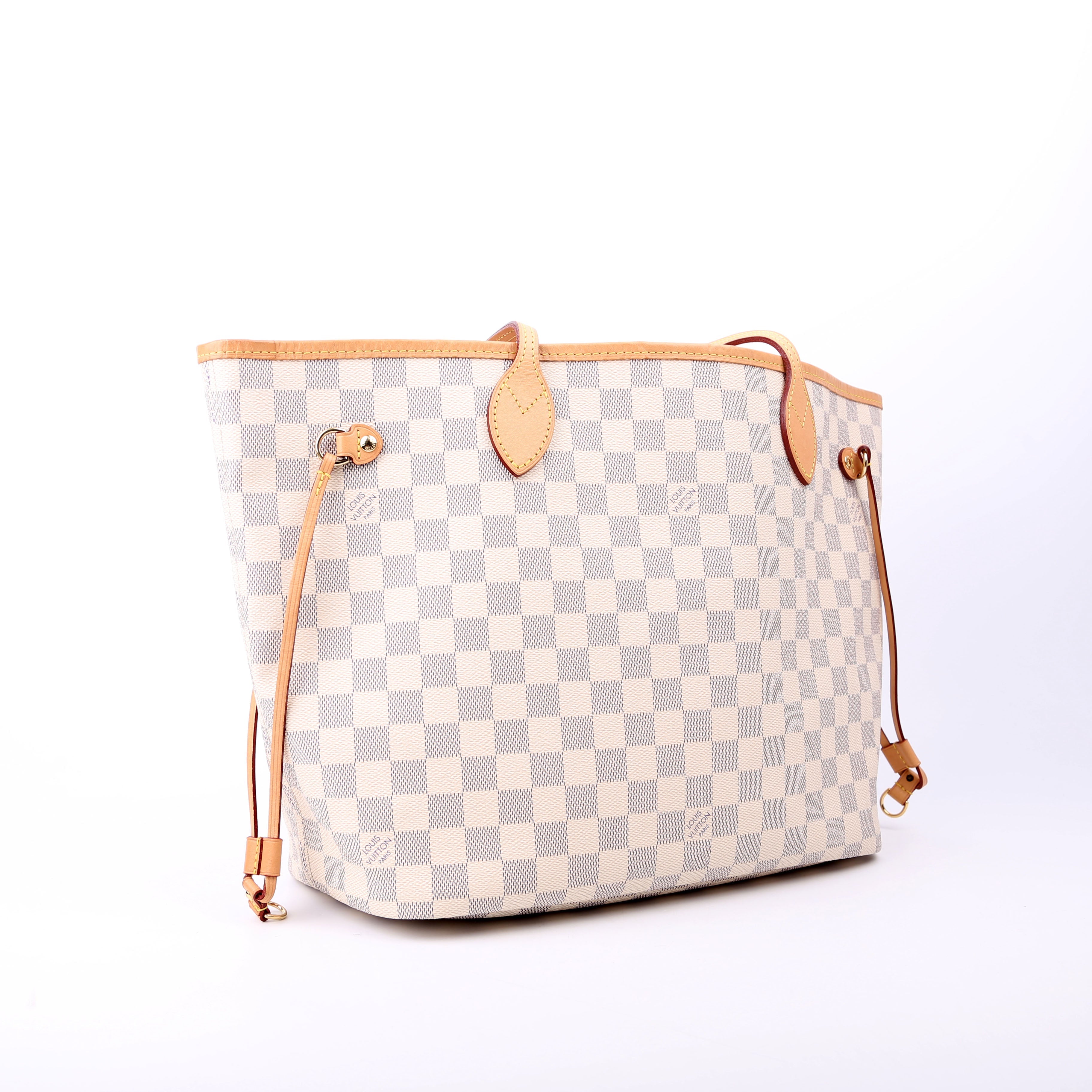 Neverfull With Wallet MM Damier Azur Pink